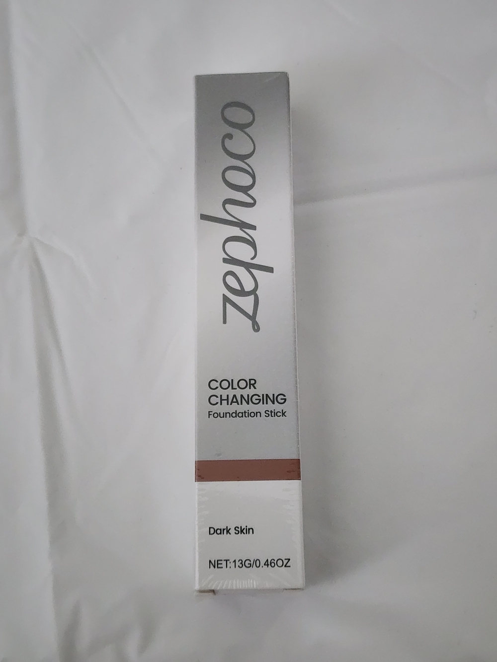 Zephoco Color Changing Foundation Stick - Dark Skin (Silver Packaging)